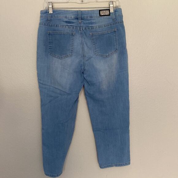 Earl Jean Capri Blue Jeans Size 4 See Video - Picture 3 of 16